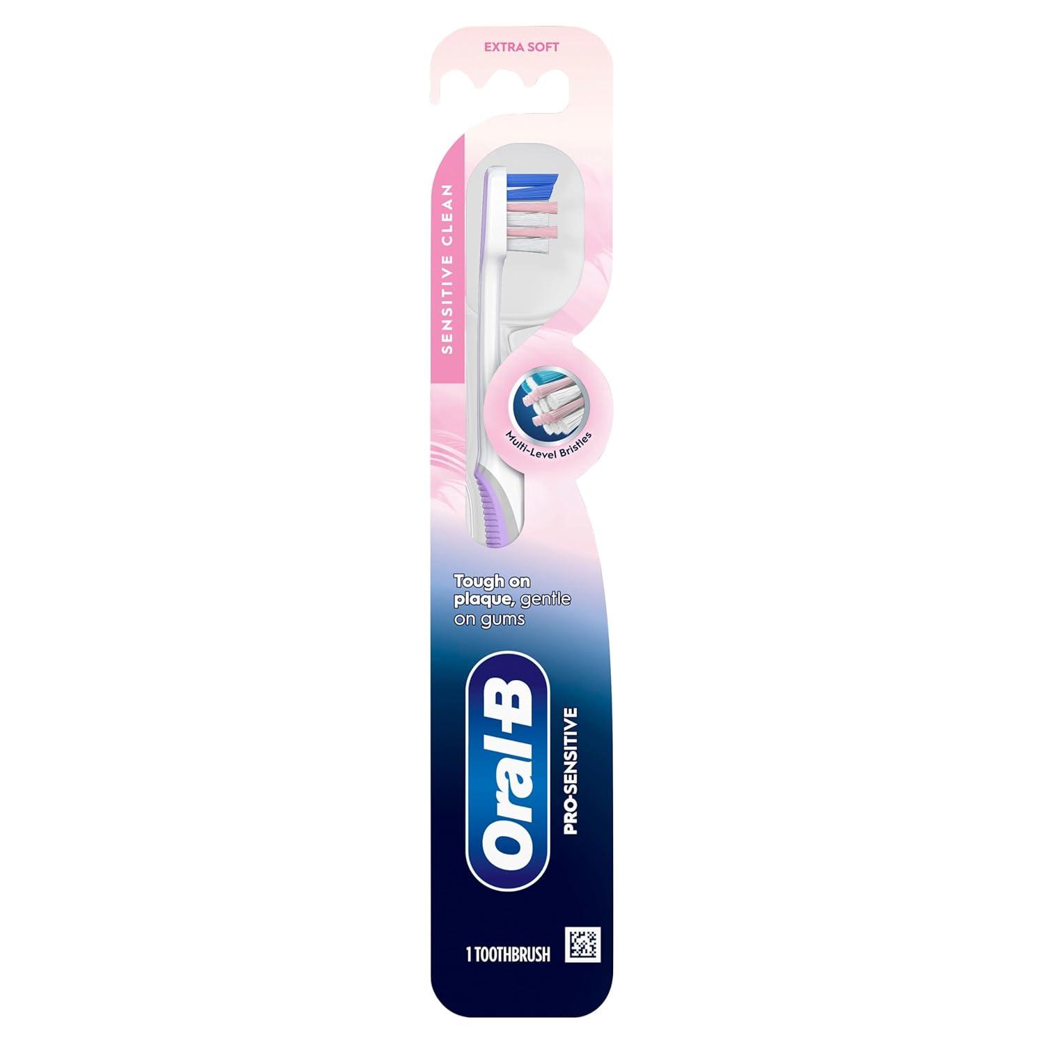 image:imageOralB Gum Care Sensitive toothbrushes 2 Count tootbrush Extra Soft Gentle on Teeth Gentle on Gums Extra Soft Tooth Brush Compact ToothbrushWhite