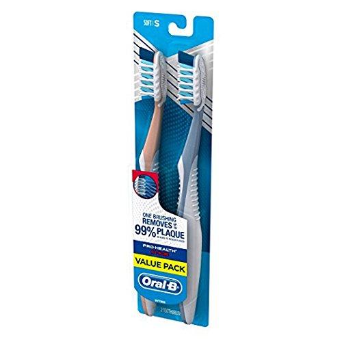 image:imageOralB Pro Health CrossAction Plaque Removal toothbrushes 2 Count Toothbrush Medium Deep Reach in Tight Spaces Tongue Scraper Tooth Brush Plaque Fighter Gentle on Teeth Gum stimulatorsSoft