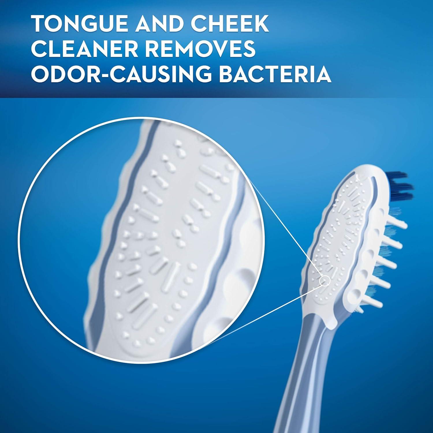 image:imageOralB Pro Health CrossAction Plaque Removal toothbrushes 2 Count Toothbrush Soft Deep Reach in Tight Spaces Tongue Scraper Tooth Brush Plaque Fighter Gentle on Teeth Gum stimulators1