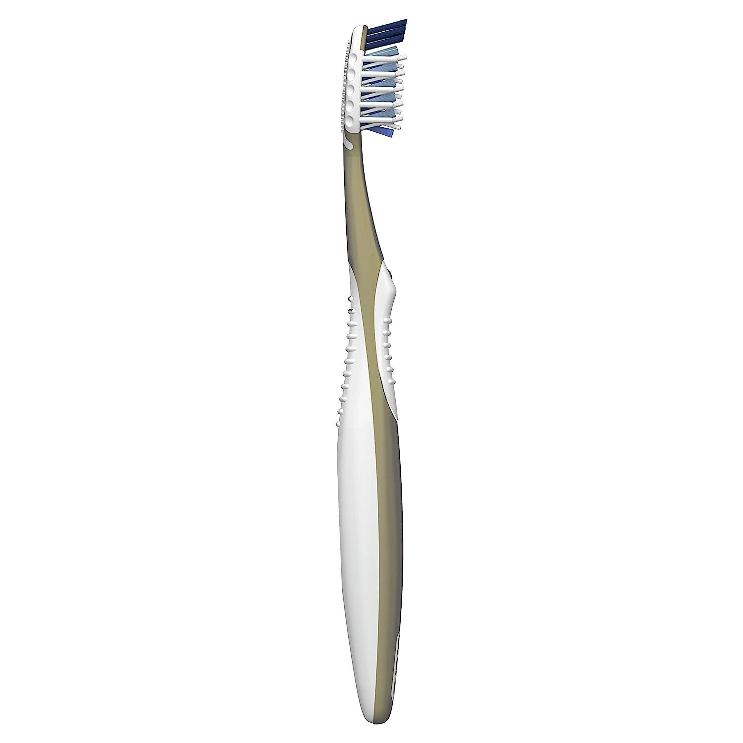 image:imageOralB Pro Health CrossAction Plaque Removal toothbrushes 2 Count Toothbrush Soft Deep Reach in Tight Spaces Tongue Scraper Tooth Brush Plaque Fighter Gentle on Teeth Gum stimulators1