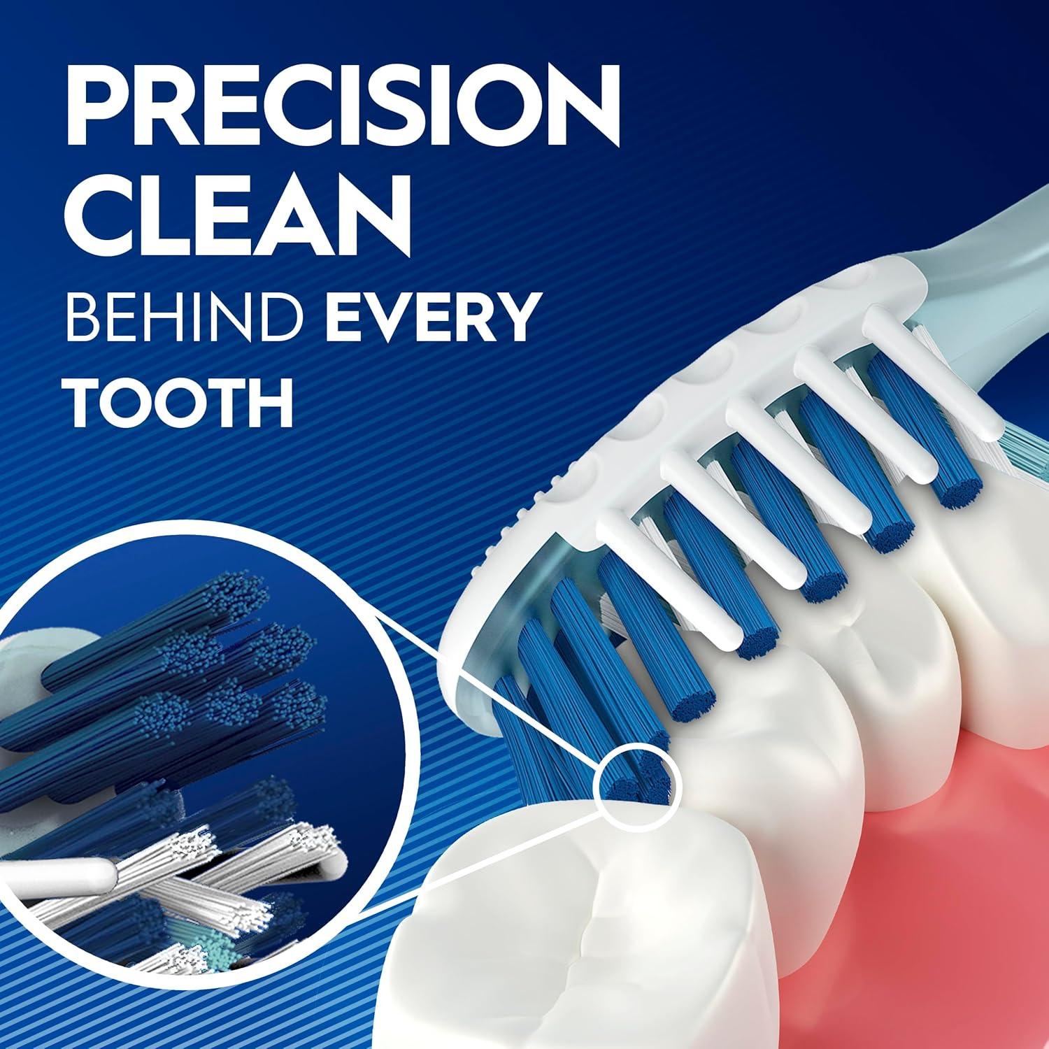 image:imageOralB Pro Health CrossAction Plaque Removal toothbrushes 2 Count Toothbrush Soft Deep Reach in Tight Spaces Tongue Scraper Tooth Brush Plaque Fighter Gentle on Teeth Gum stimulators1