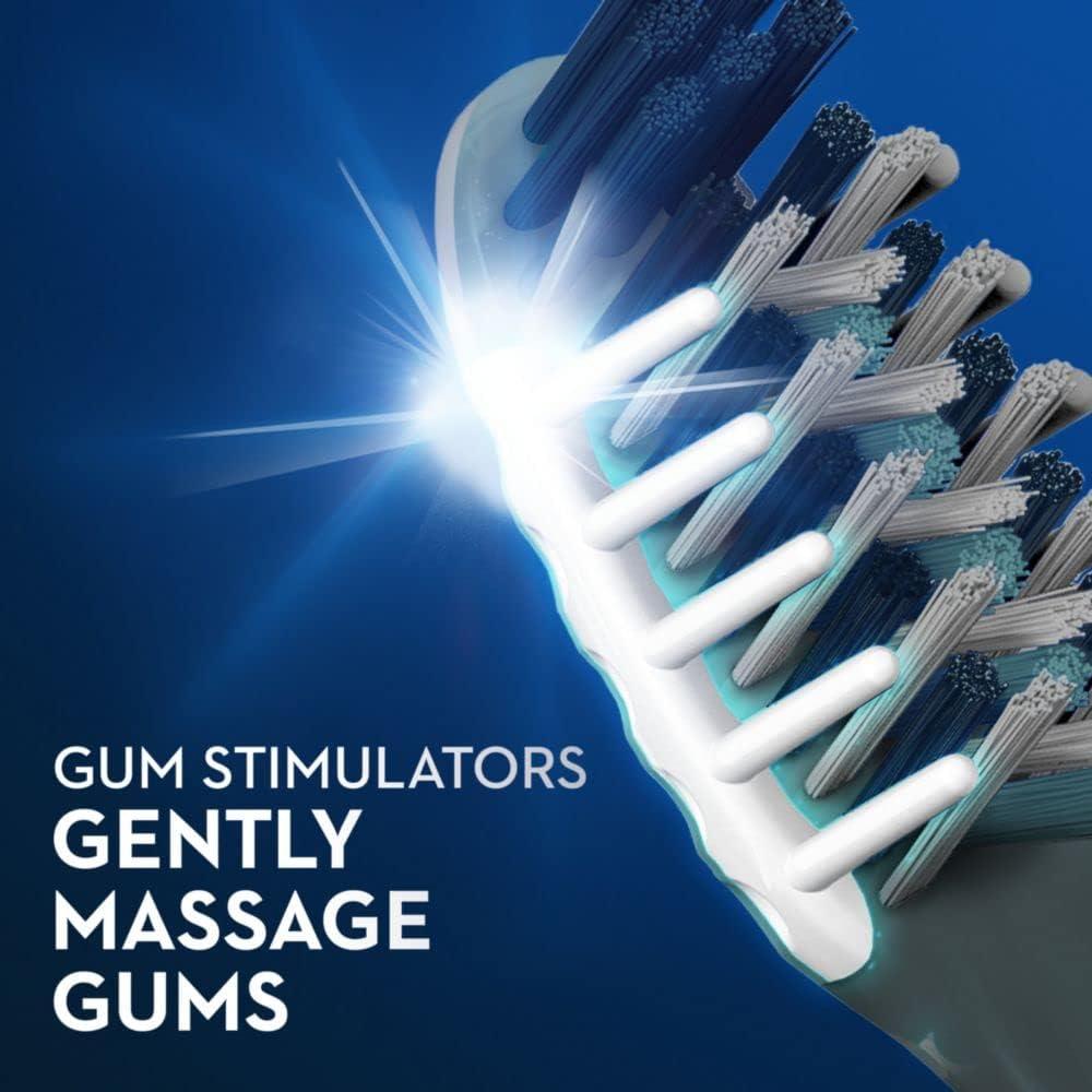 image:imageOralB Pro Health CrossAction Plaque Removal toothbrushes 2 Count Toothbrush Soft Deep Reach in Tight Spaces Tongue Scraper Tooth Brush Plaque Fighter Gentle on Teeth Gum stimulators1