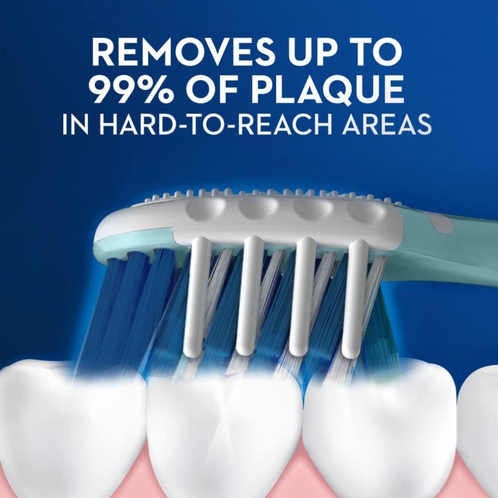 image:imageOralB Pro Health CrossAction Plaque Removal toothbrushes 2 Count Toothbrush Soft Deep Reach in Tight Spaces Tongue Scraper Tooth Brush Plaque Fighter Gentle on Teeth Gum stimulators1