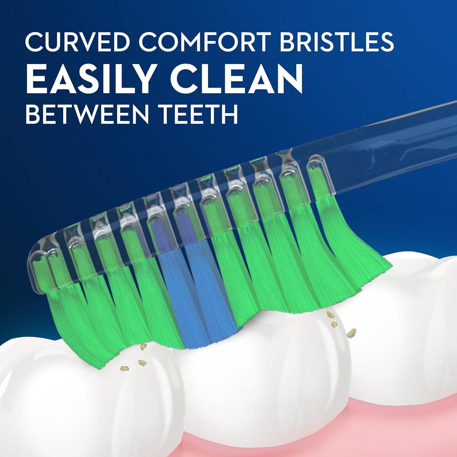 image:imageOralB Pro Health Fights Plaque amp Tartar 2 Count Medium Manual Toothbrush Pack Indicator Bristles Plaque Fighter Gentle on Teeth1 Count Pack of 4