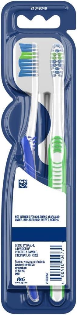 image:imageOralB Pro Health Fights Plaque amp Tartar 2 Count Soft Manual Toothbrush Pack Indicator Bristles Plaque Fighter Gentle on TeethBlue