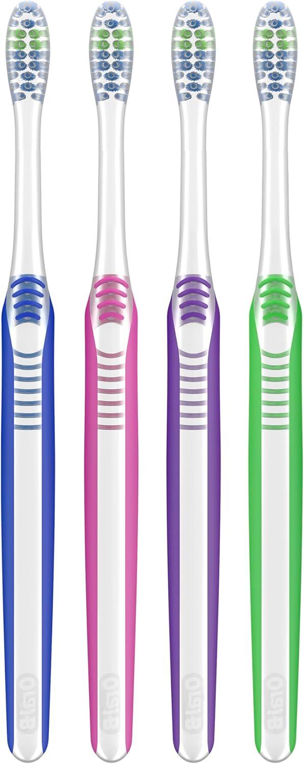 image:imageOralB Pro Health Fights Plaque amp Tartar 2 Count Soft Manual Toothbrush Pack Indicator Bristles Plaque Fighter Gentle on TeethBlue