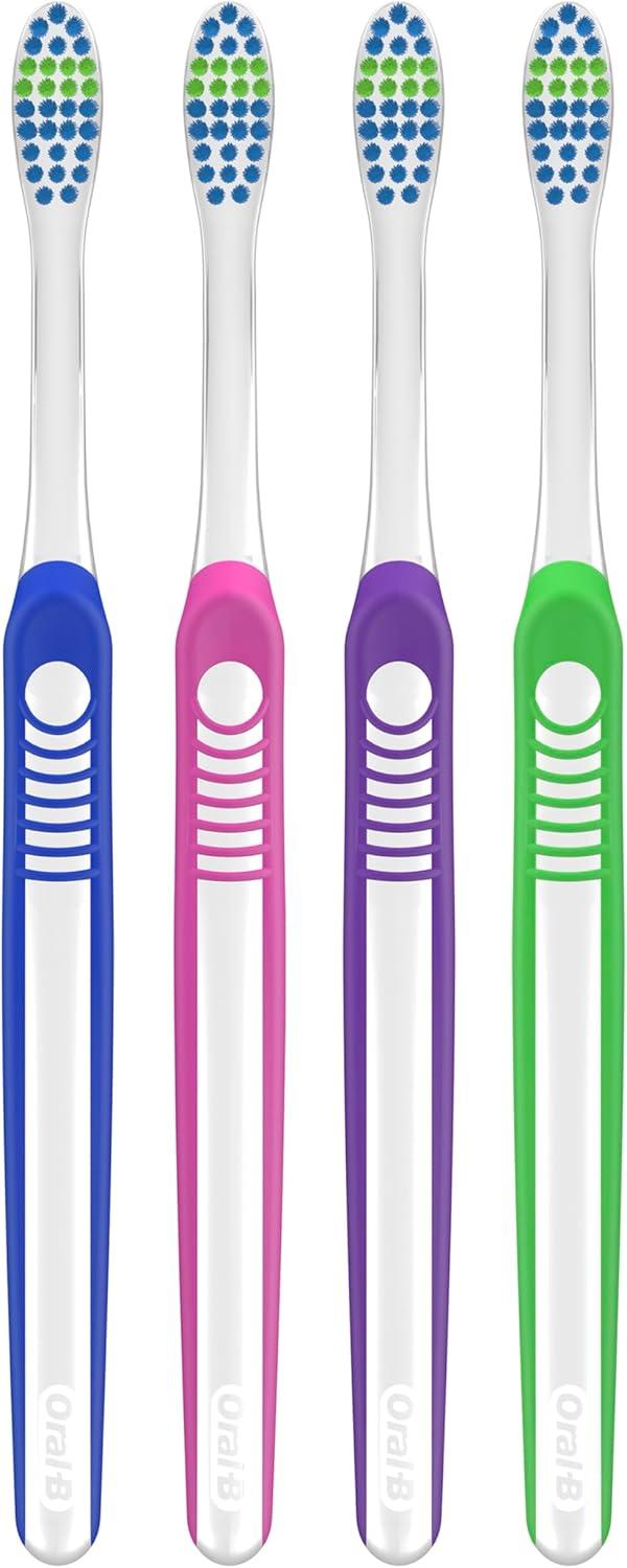 image:imageOralB Pro Health Fights Plaque amp Tartar 2 Count Soft Manual Toothbrush Pack Indicator Bristles Plaque Fighter Gentle on TeethBlue