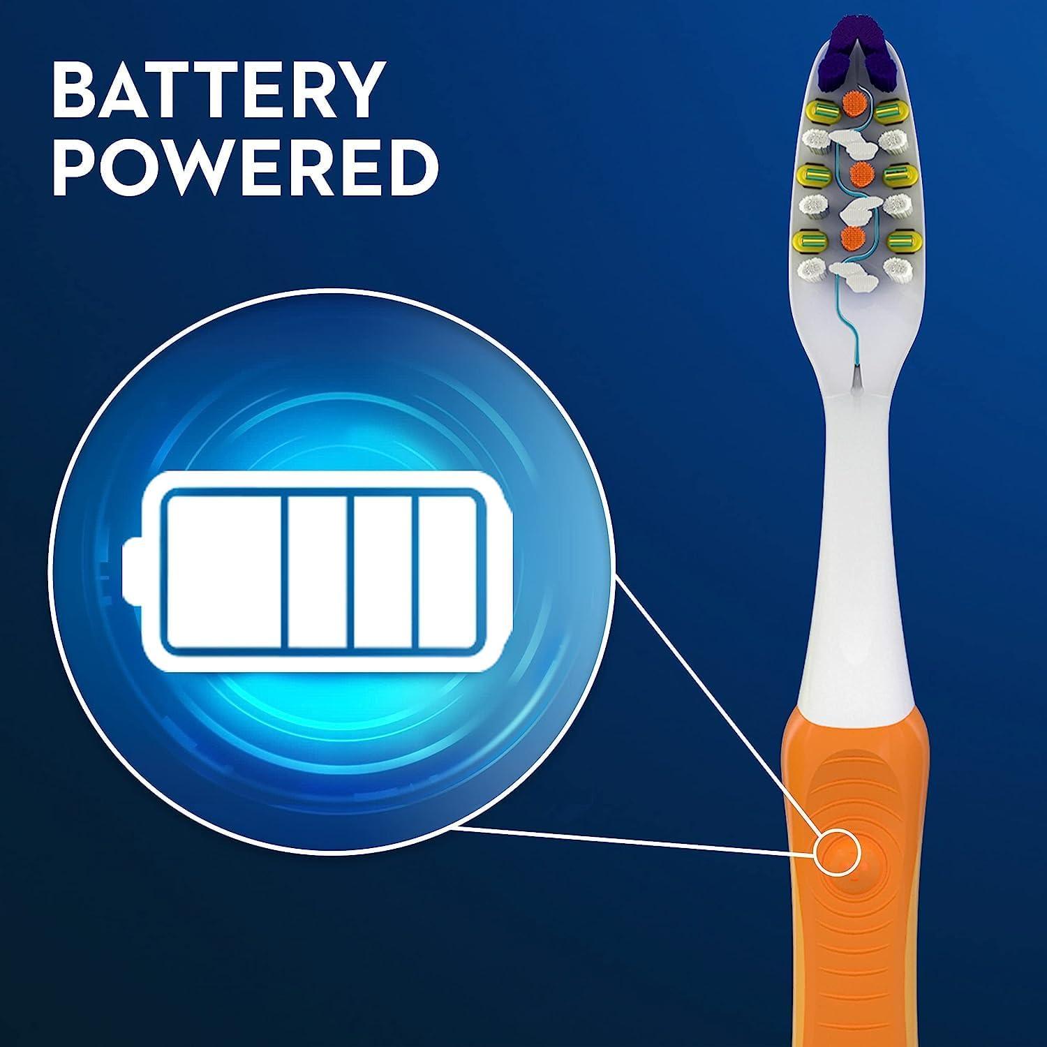 image:imageOralB Pulsar ProHealth Expert Clean Battery electric toothbrush 2 count MEDIUM toothbrush pack removes plaque travel essentials tooth brushColors May Vary