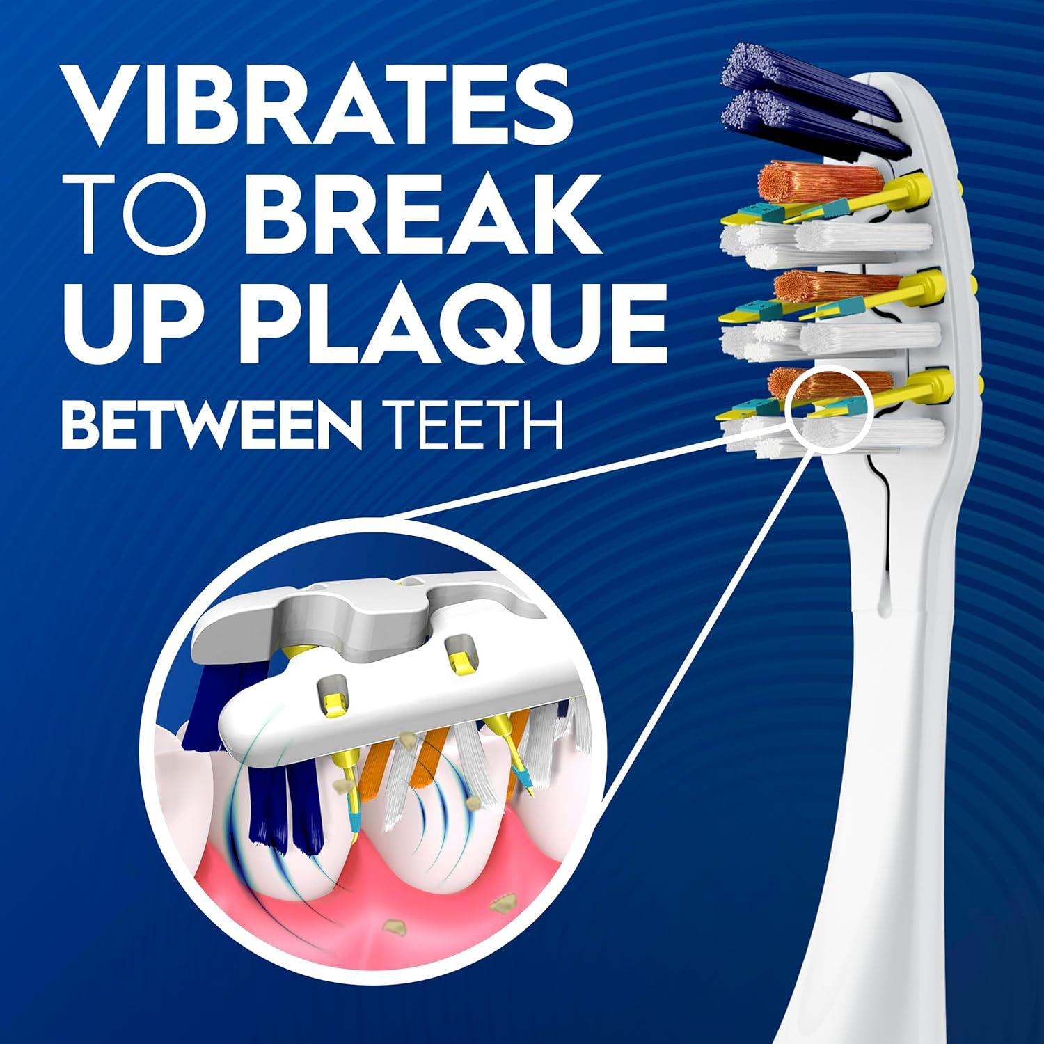 image:imageOralB Pulsar ProHealth Expert Clean Battery electric toothbrush 2 count MEDIUM toothbrush pack removes plaque travel essentials tooth brushColors May Vary