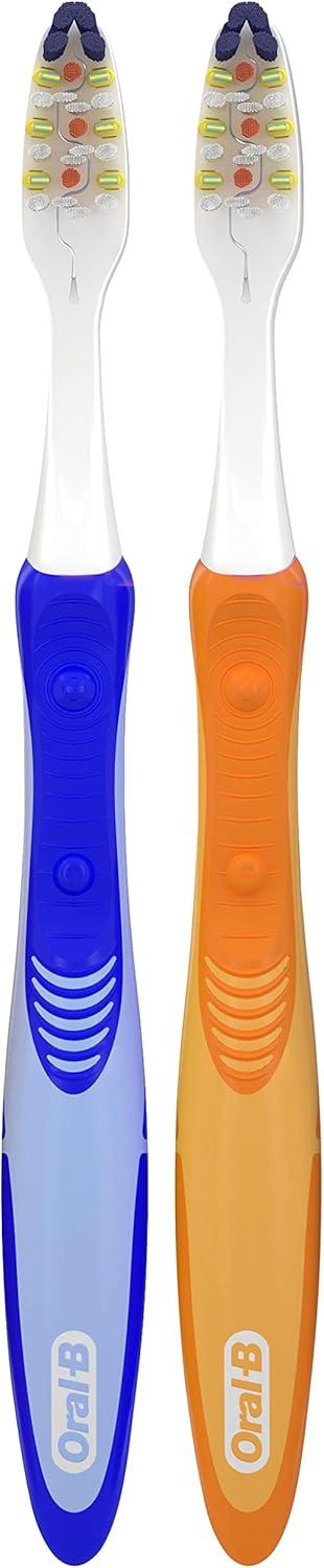 image:imageOralB Pulsar ProHealth Expert Clean Battery electric toothbrush 2 count MEDIUM toothbrush pack removes plaque travel essentials tooth brushColors May Vary