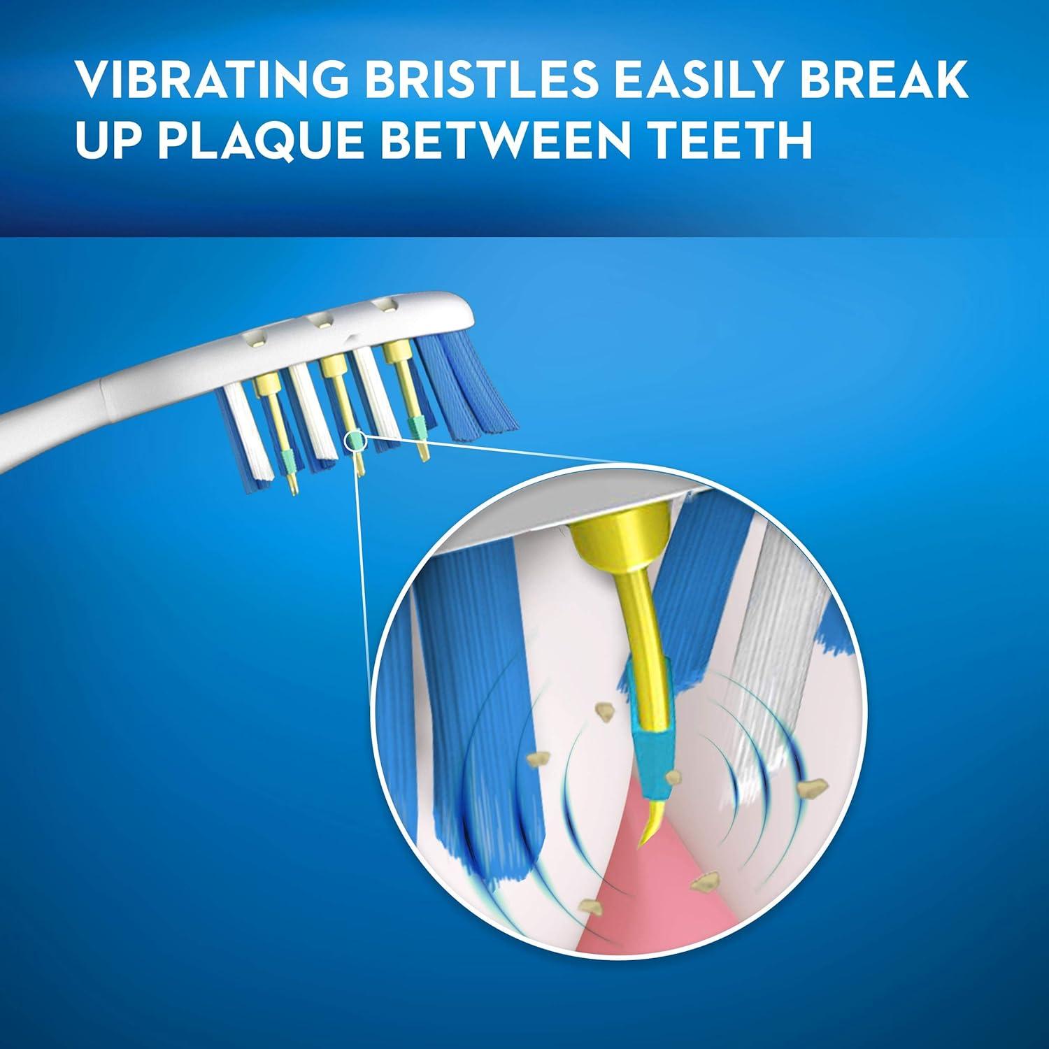image:imageOralB Pulsar ProHealth Expert Clean Battery electric toothbrush 2 count MEDIUM toothbrush pack removes plaque travel essentials tooth brushMulticolor
