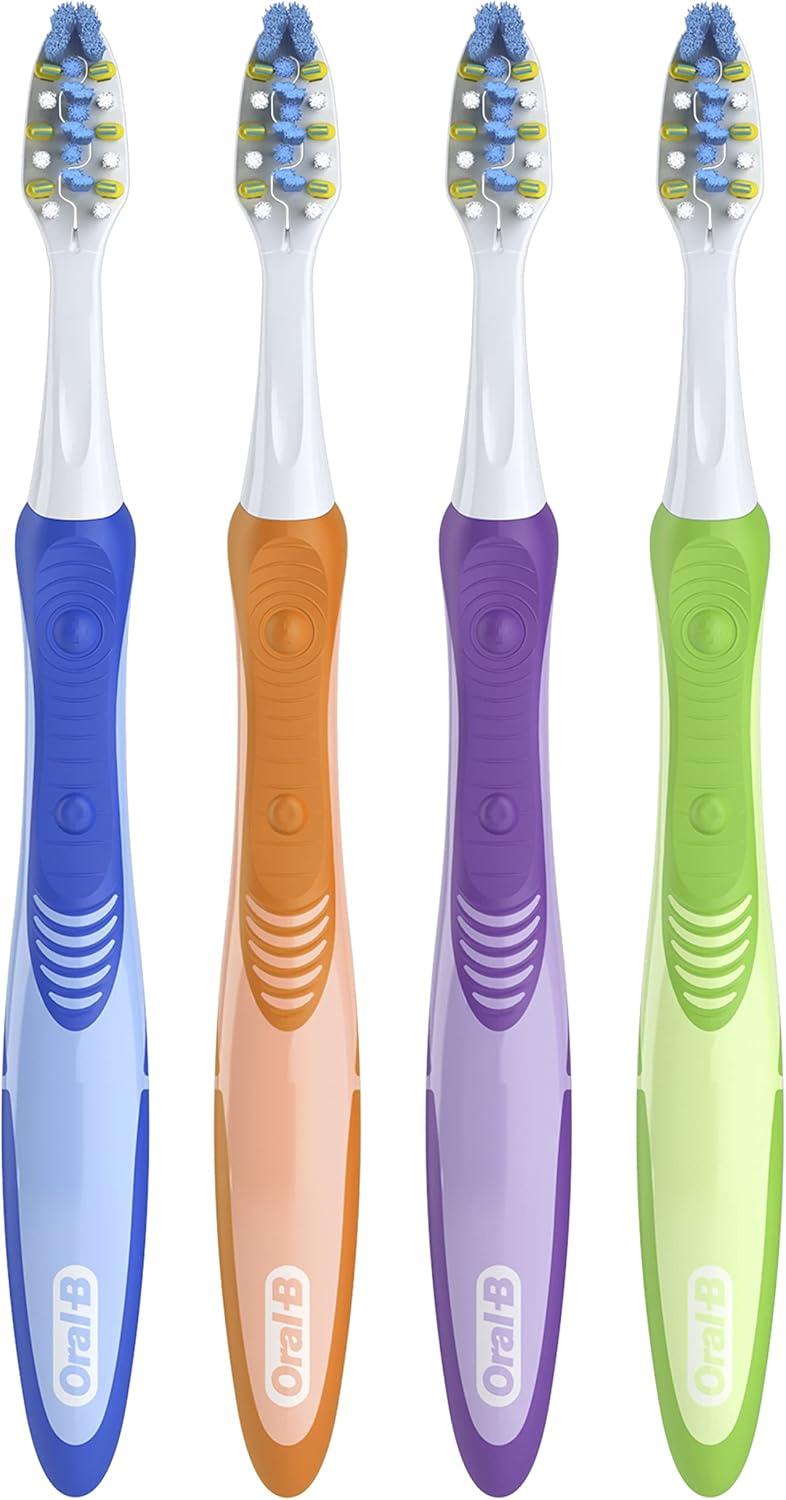 image:imageOralB Pulsar ProHealth Expert Clean Battery electric toothbrush 2 count MEDIUM toothbrush pack removes plaque travel essentials tooth brushMulticolor