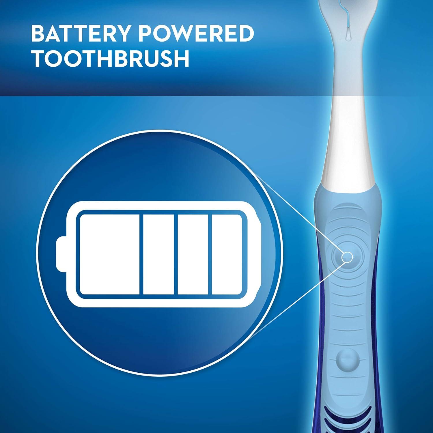 image:imageOralB Pulsar ProHealth Expert Clean Battery electric toothbrush 2 count MEDIUM toothbrush pack removes plaque travel essentials tooth brushMulticolor