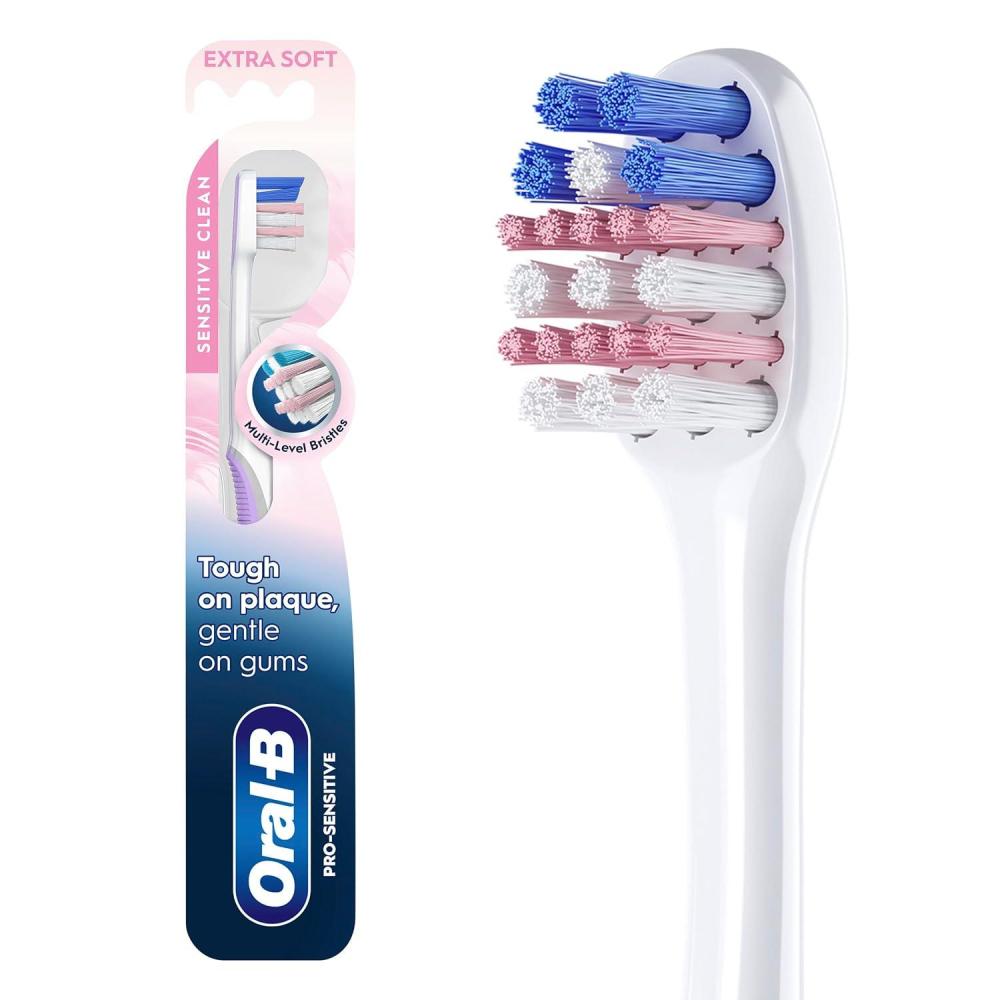 image:imageOralB Gum Care Sensitive toothbrushes 2 Count tootbrush Extra Soft Gentle on Teeth Gentle on Gums Extra Soft Tooth Brush Compact ToothbrushWhite