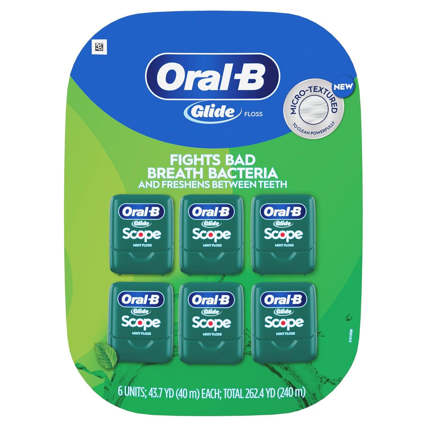 image:imageOralB Glide Dental Floss Scope Mint Flavor 40 m Pack of 67872 Foot Pack of 1