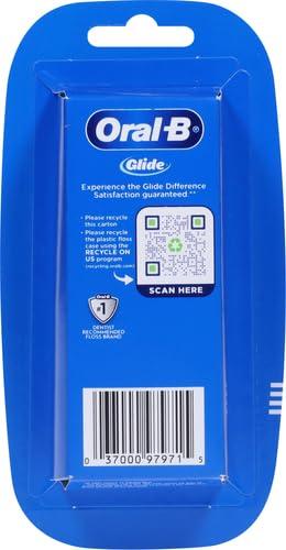 image:imageOralB Glide Dental Floss Shred Resistant Gentle on Gums Natural Wax Slides Smoothly Deep Clean Cool Mint Flavor 40 M 3 Count13123 Foot Pack of 6