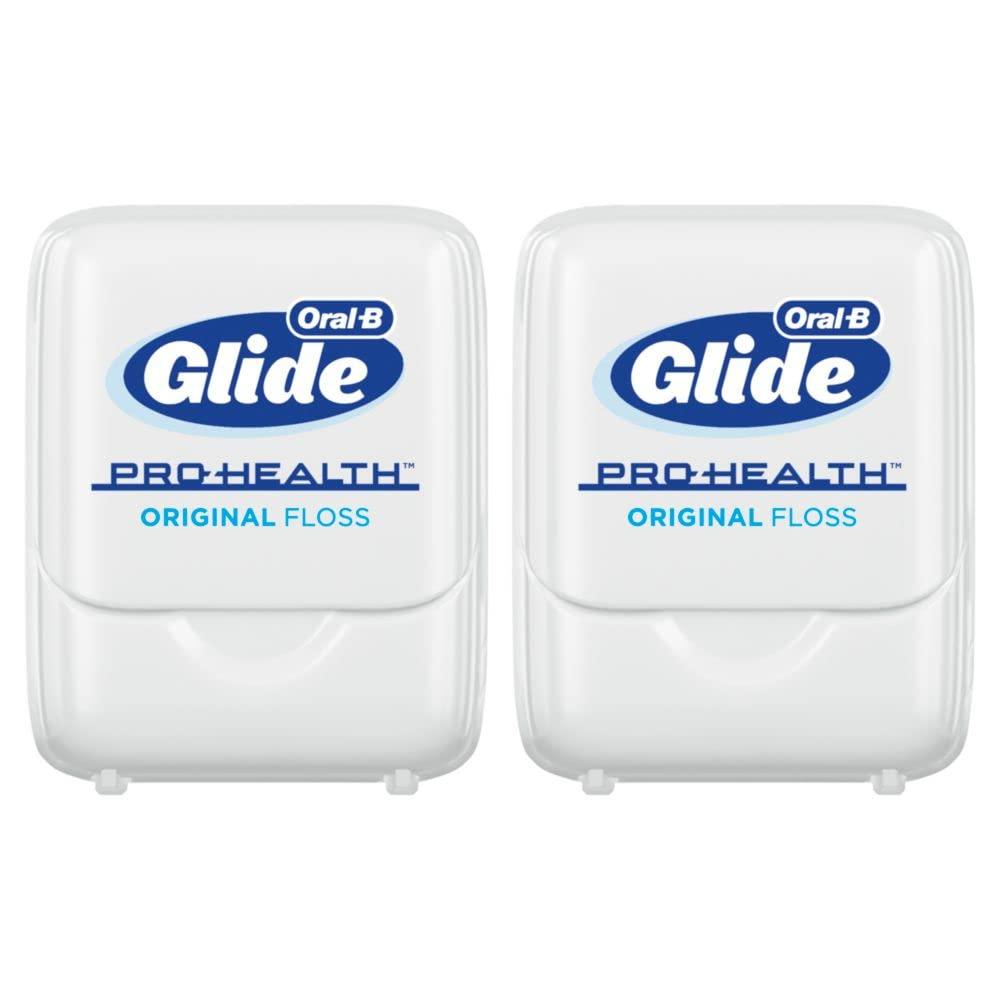 image:imageOralB Glide Healthy Gums Unflavored Dental Floss Smooth Strong Shred Resistant Value 2 Pack 50m Each16404 Foot Pack of 4