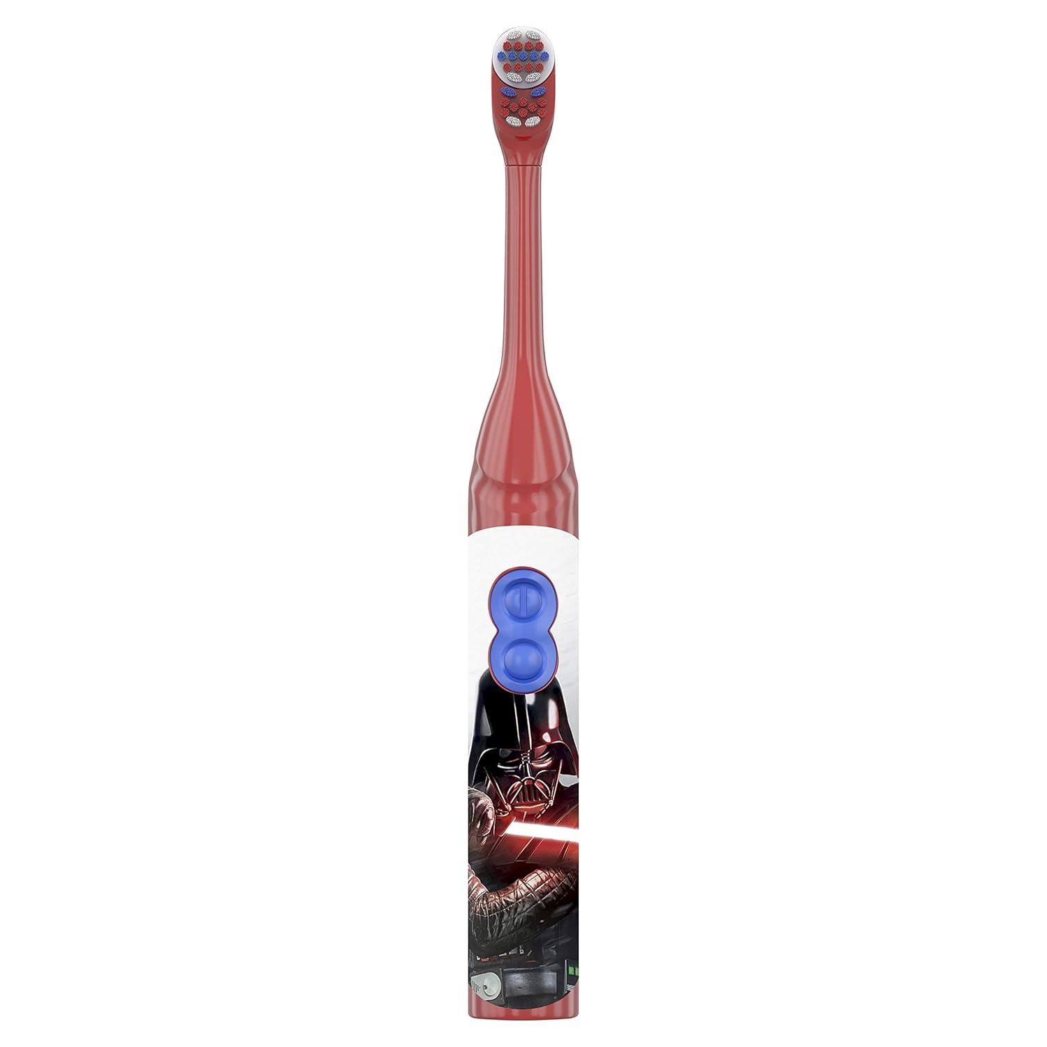 image:imageOralB Kids Battery Power Electric Toothbrush Featuring Disneys Star Wars for Children and Toddlers age 3 Soft Characters May Vary Multi1 Count Pack of 2