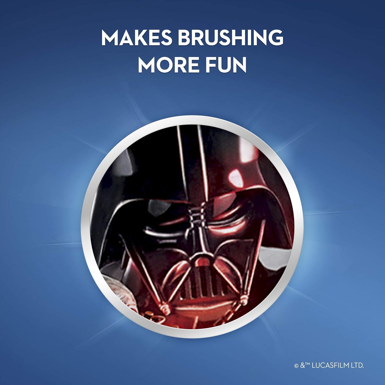 image:imageOralB Kids Battery Power Electric Toothbrush Featuring Disneys Star Wars for Children and Toddlers age 3 Soft Characters May Vary Multi1 Count Pack of 2