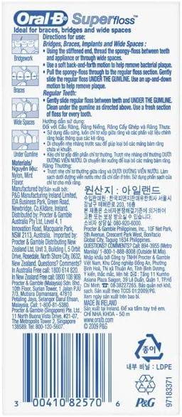 image:imageOralB Super Floss PreCut Strands Dental Floss Mint 50 CountMint