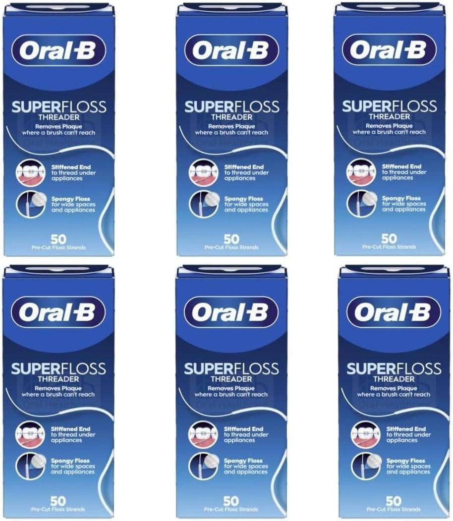 image:imageOralB Super Floss PreCut Strands Dental Floss Mint 50 CountMint