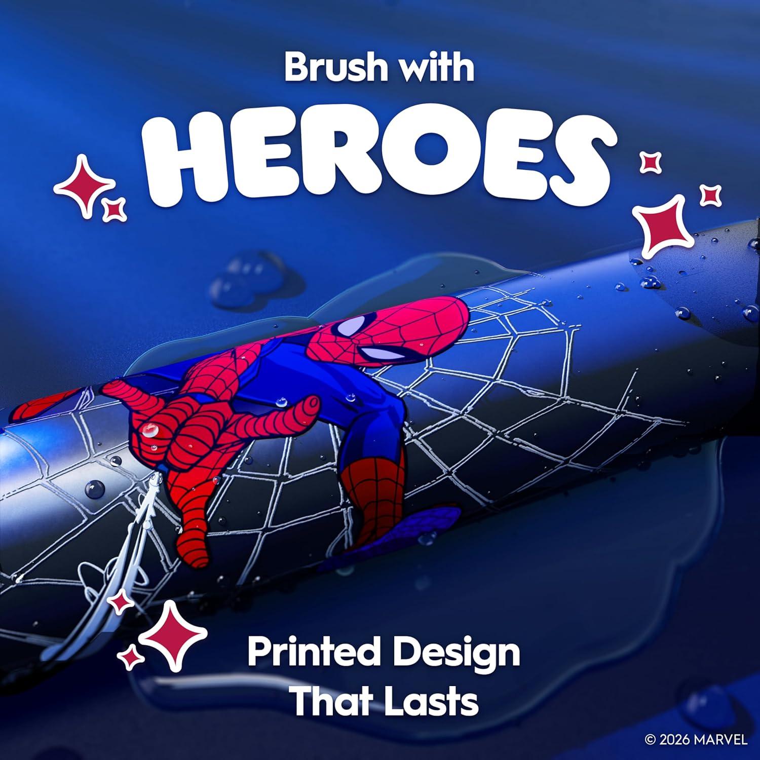 image:imageOralB iO Kids Limited Rechargeable Electric Powered Toothbrush Spiderman with 1 Gentle Care Brush Head Automatic Pressure Sensor to Protect Gums 3 Cleaning Settings 2 Min Music Timer
