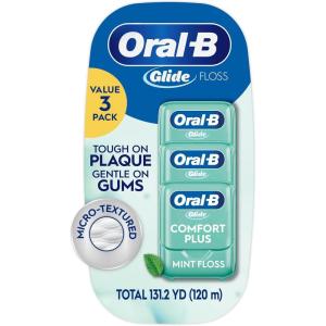 Oral-B Glide Floss Pro-Health 131.2 Yds Mint Value 3-Pack(Mint)