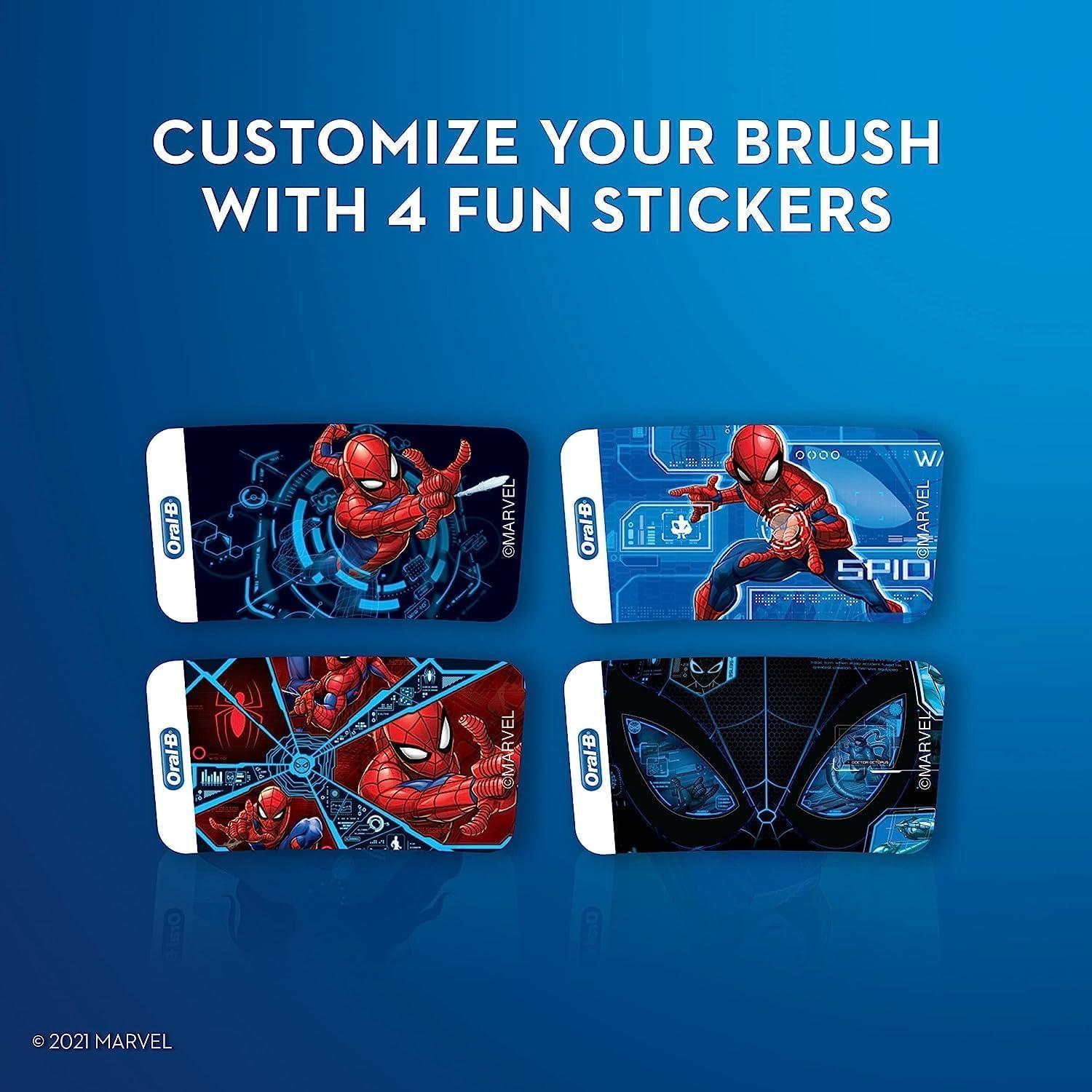 image:imageOralB Kids Electric Toothbrush Featuring Marvels Spiderman for Kids 3Marvels Spiderman