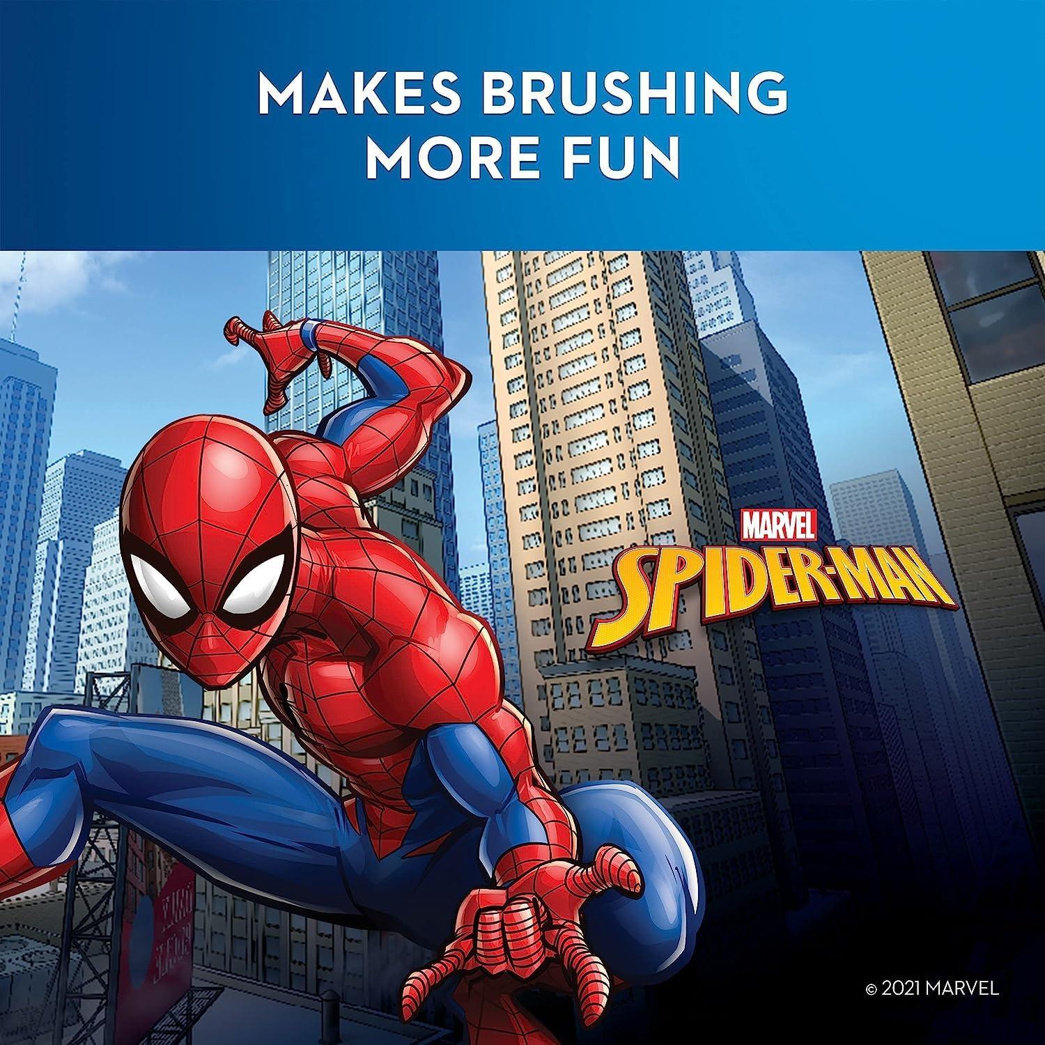 image:imageOralB Kids Electric Toothbrush Featuring Marvels Spiderman for Kids 3Marvels Spiderman