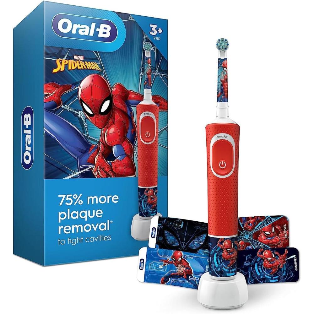 image:imageOralB Kids Electric Toothbrush Featuring Marvels Spiderman for Kids 3Marvels Spiderman