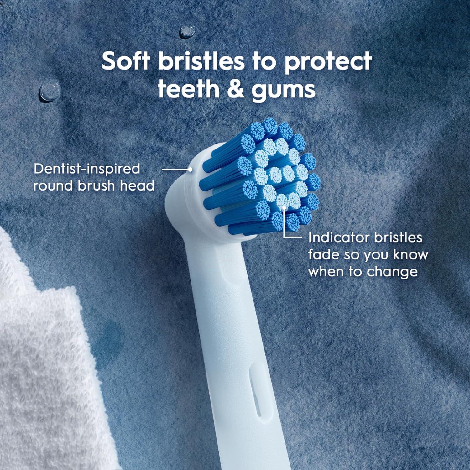 image:imageOralB Sensitive Gum Care Electric Toothbrush Replacement Brush Heads 8 CountWhite