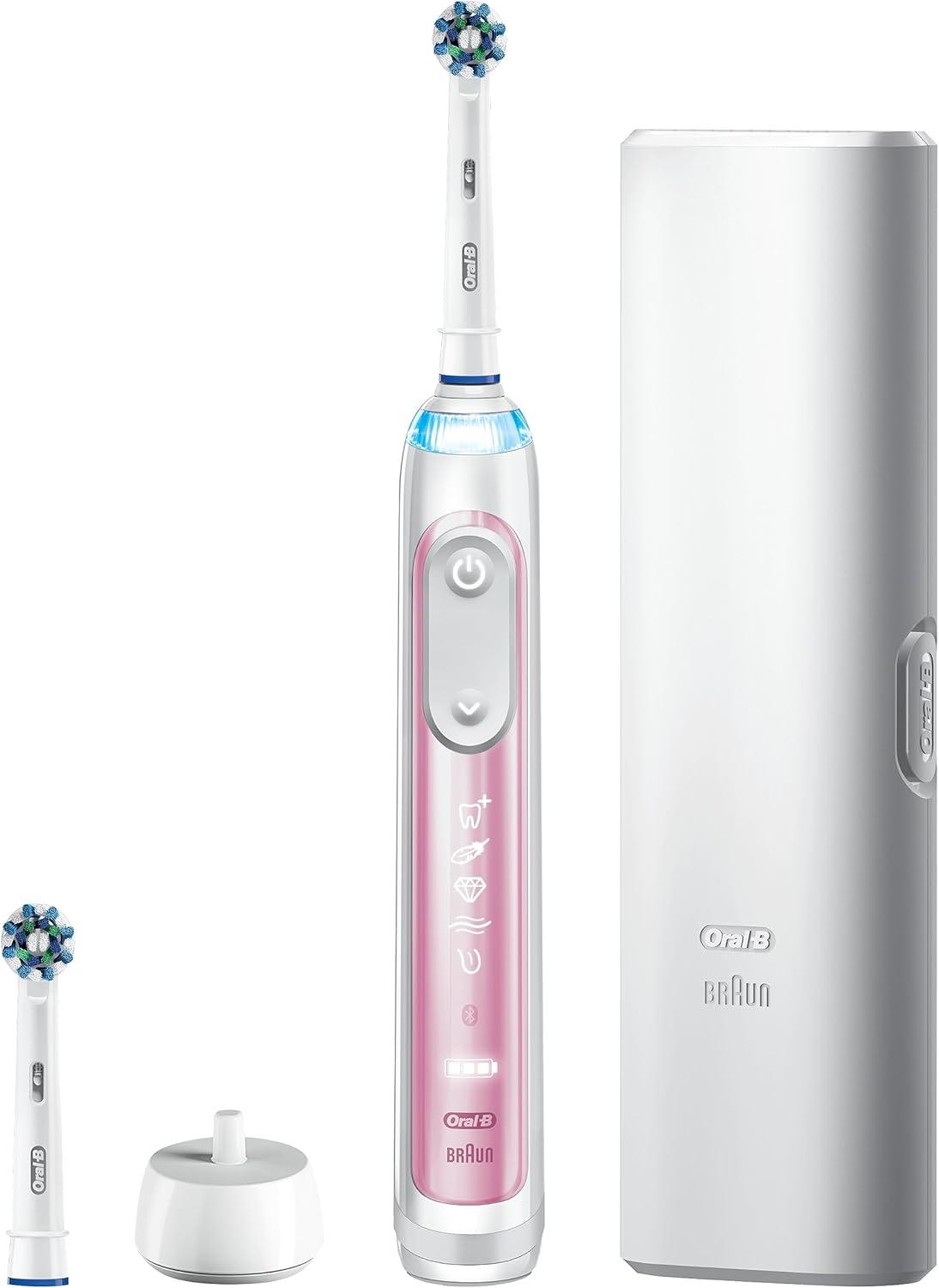 image:imageOralB Pro Smart Limited Power Rechargeable Electric Toothbrush with 2 Brush Heads and Travel Case BlackSakura Pink