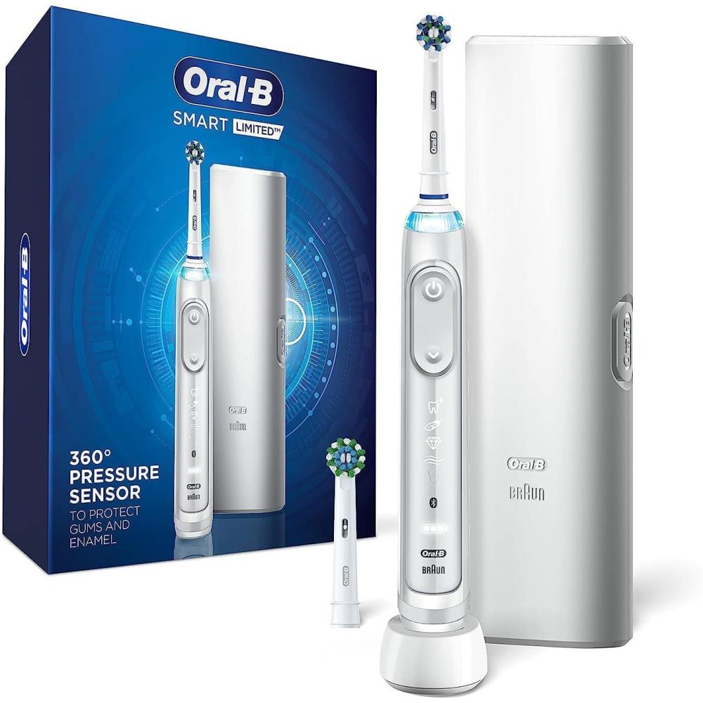image:imageOralB Pro Smart Limited Power Rechargeable Electric Toothbrush with 2 Brush Heads and Travel Case BlackWhite